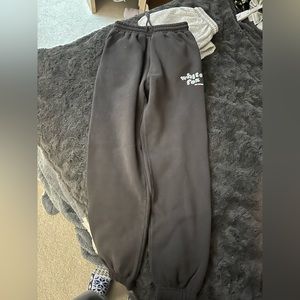 White fox sweatpants